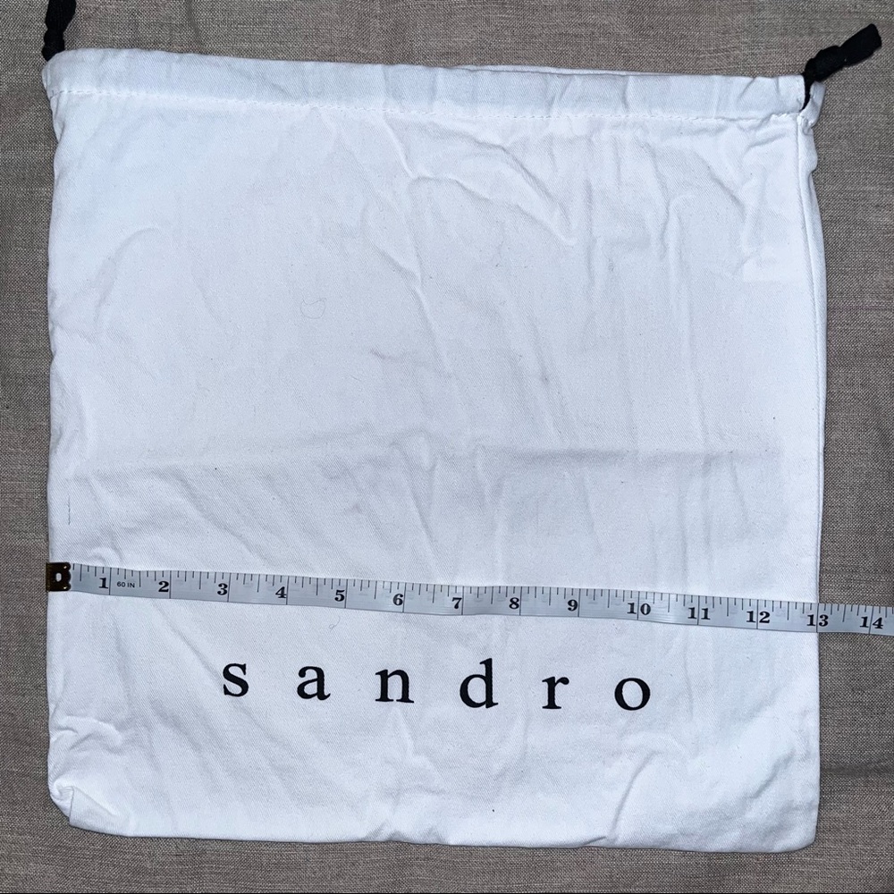 SANDRO Designer White Drawstring Dust Bag - Picture 6 of 7